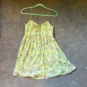 Abercrombie green floral dress. Size S